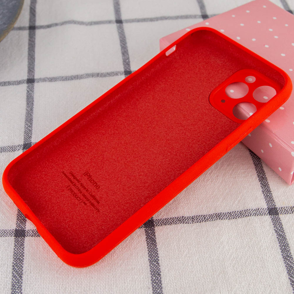 Silicone Case Full Camera Protective (AA) для iPhone 12 Pro (6.1") (Red)-2